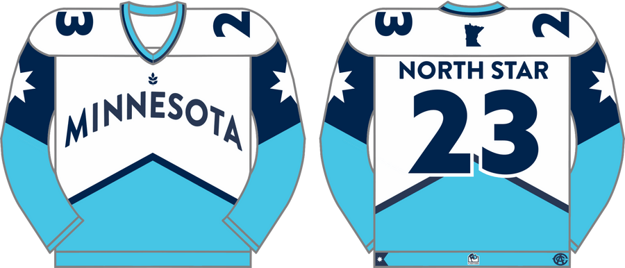 Minnesota Flag Hockey Jersey Bundle-Olive & York