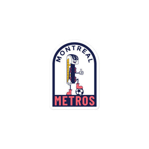 Montreal Metros Stickers-Olive & York