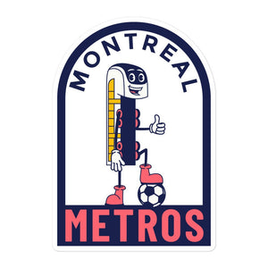 Montreal Metros Stickers-Olive & York