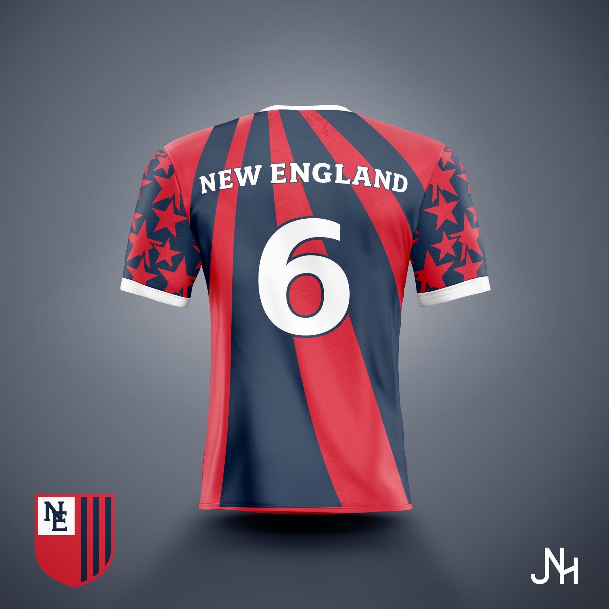 New England Retro Jersey-Olive & York