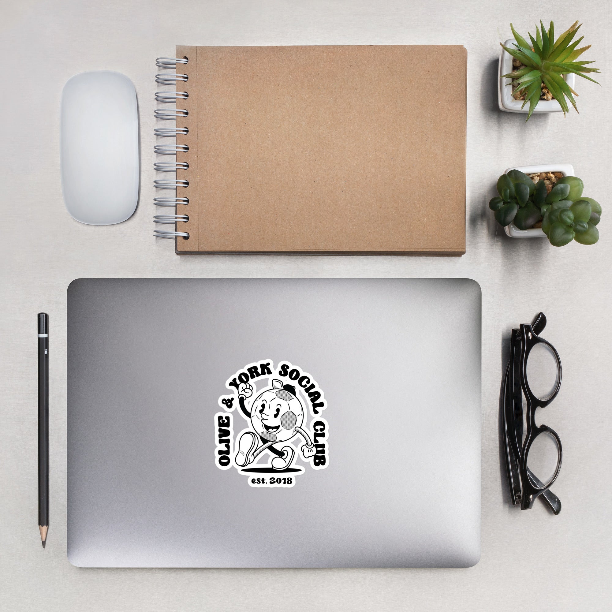 Olive & York Social Club Sticker-Olive & York