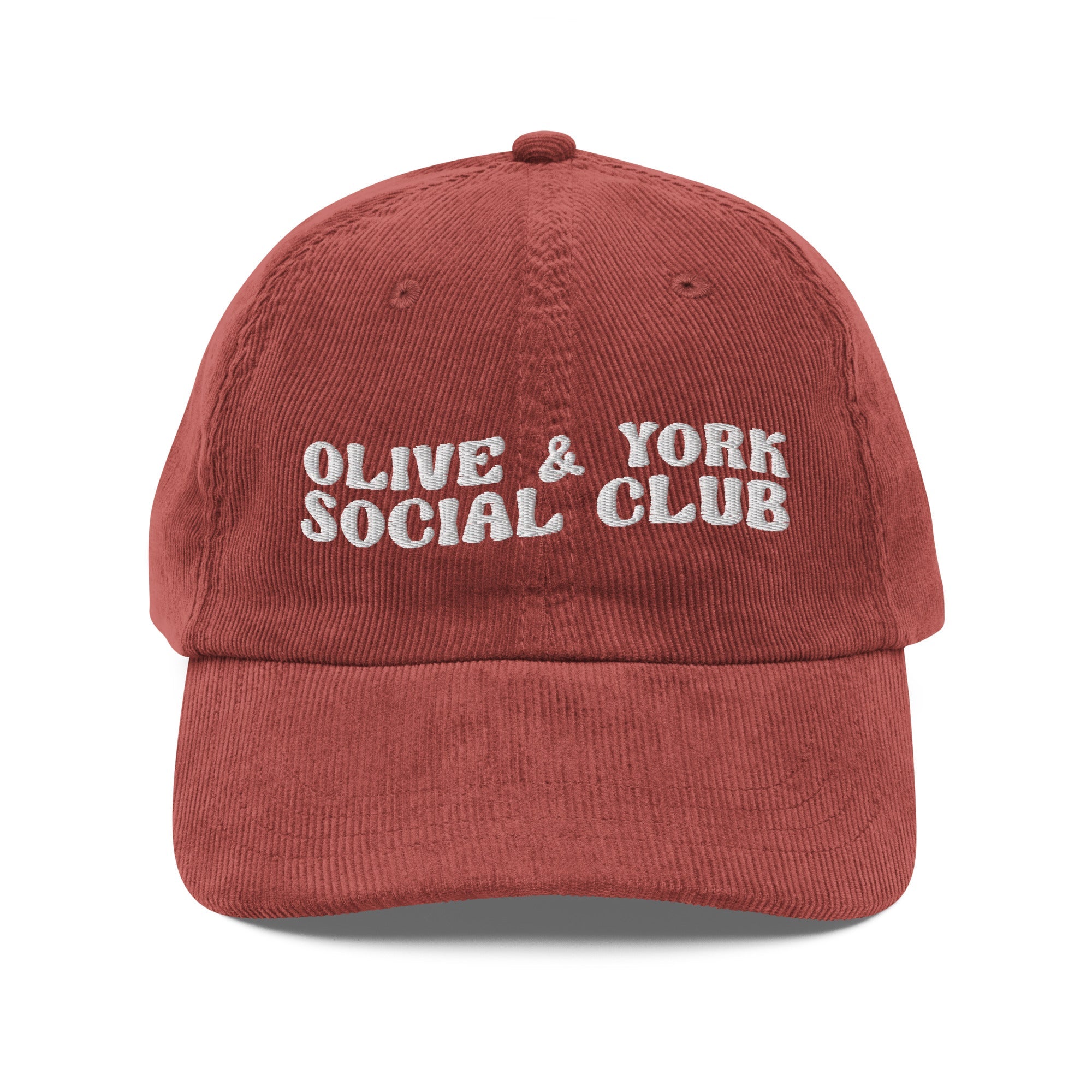 Olive & York Social Club Vintage Corduroy Cap-Olive & York