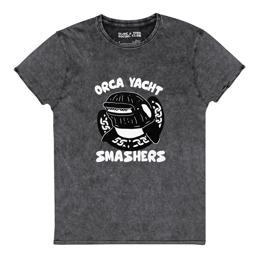 Orca Yacht Smashers Denim T-Shirt-Olive & York