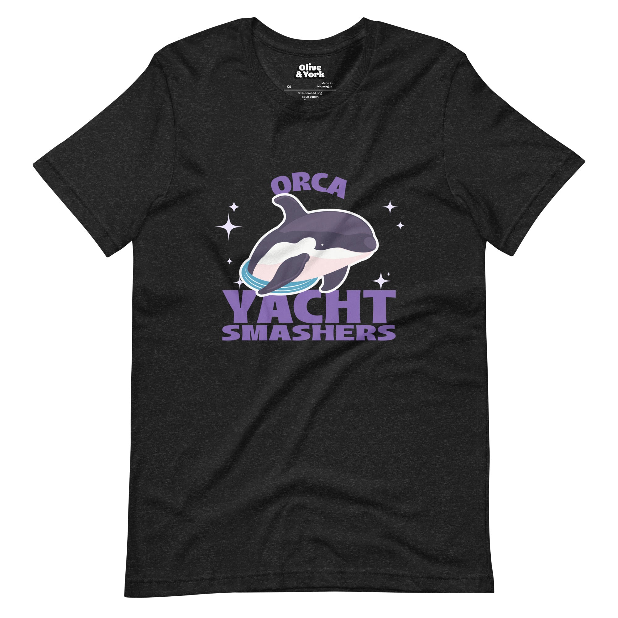 Orca Yacht Smashers Unisex t-shirt-Olive & York