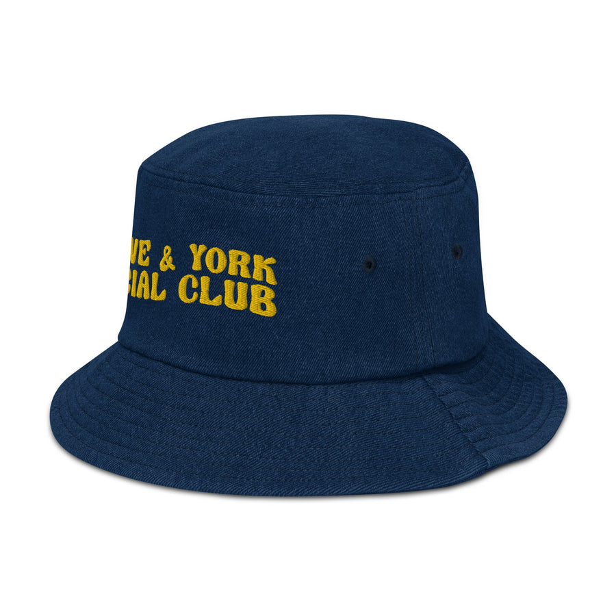 O&Y Social Club Denim bucket hat-Olive & York