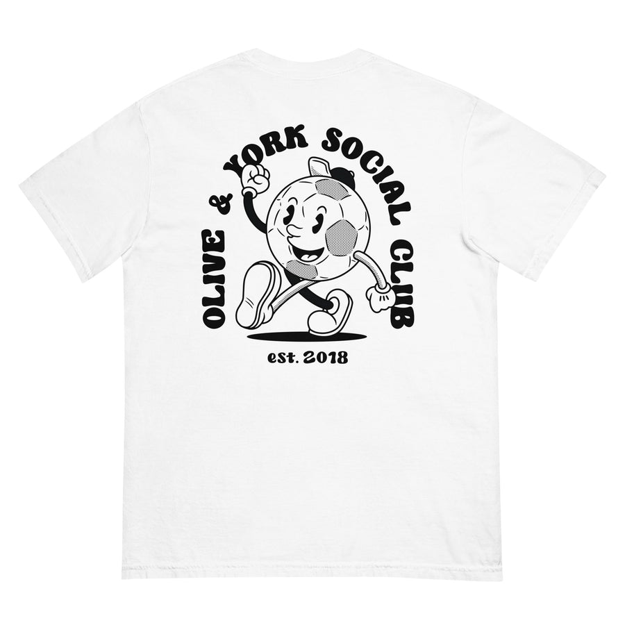 O&Y Social Club Garment-dyed heavyweight t-shirt-Olive & York