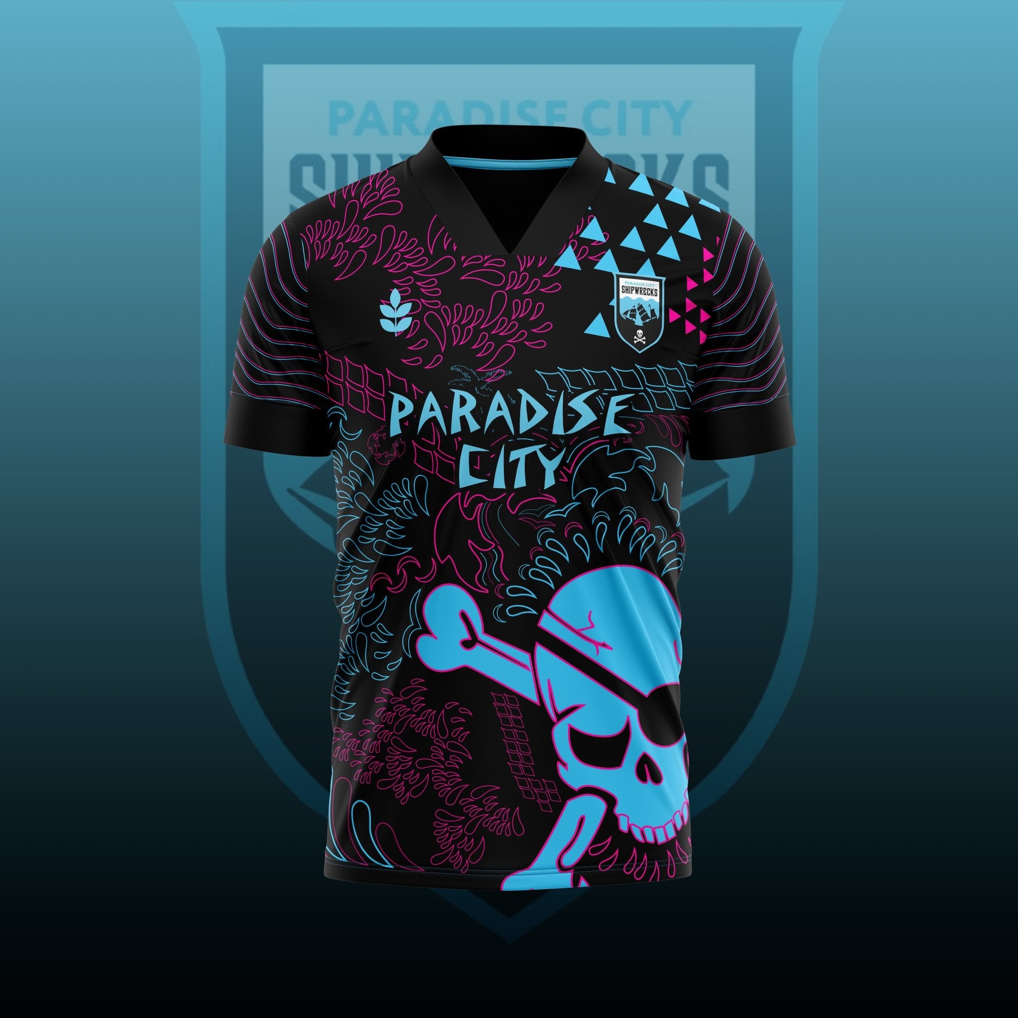 Paradise City Shipwrecks Jersey-Olive & York