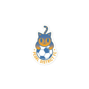 PDFC Soccer Cat Sticker-Olive & York