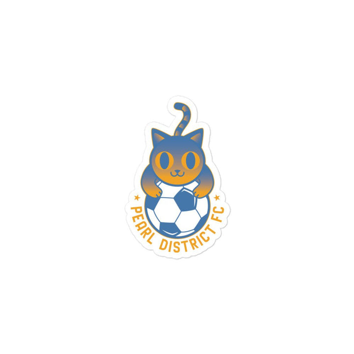 PDFC Soccer Cat Sticker-Olive & York