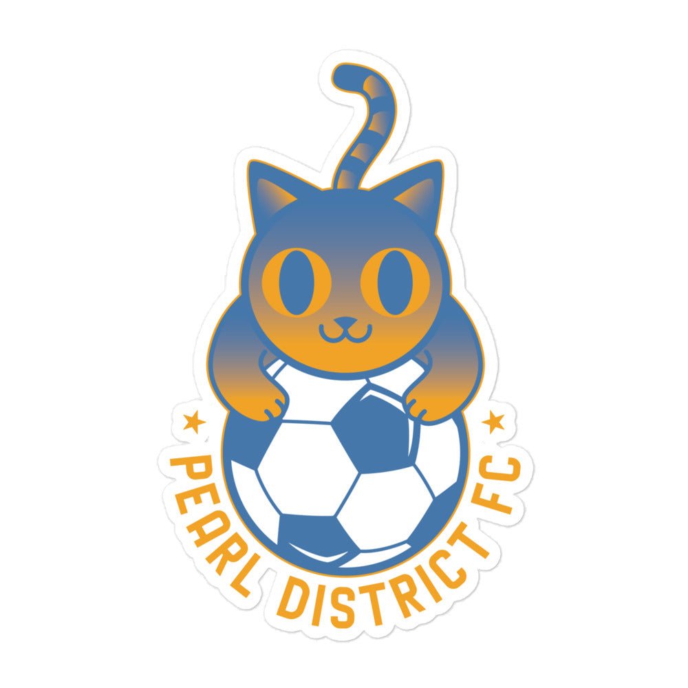 PDFC Soccer Cat Sticker-Olive & York
