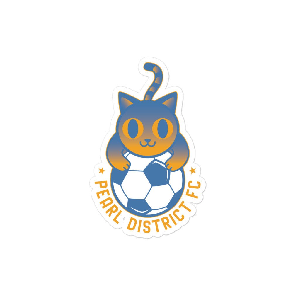PDFC Soccer Cat Sticker-Olive & York
