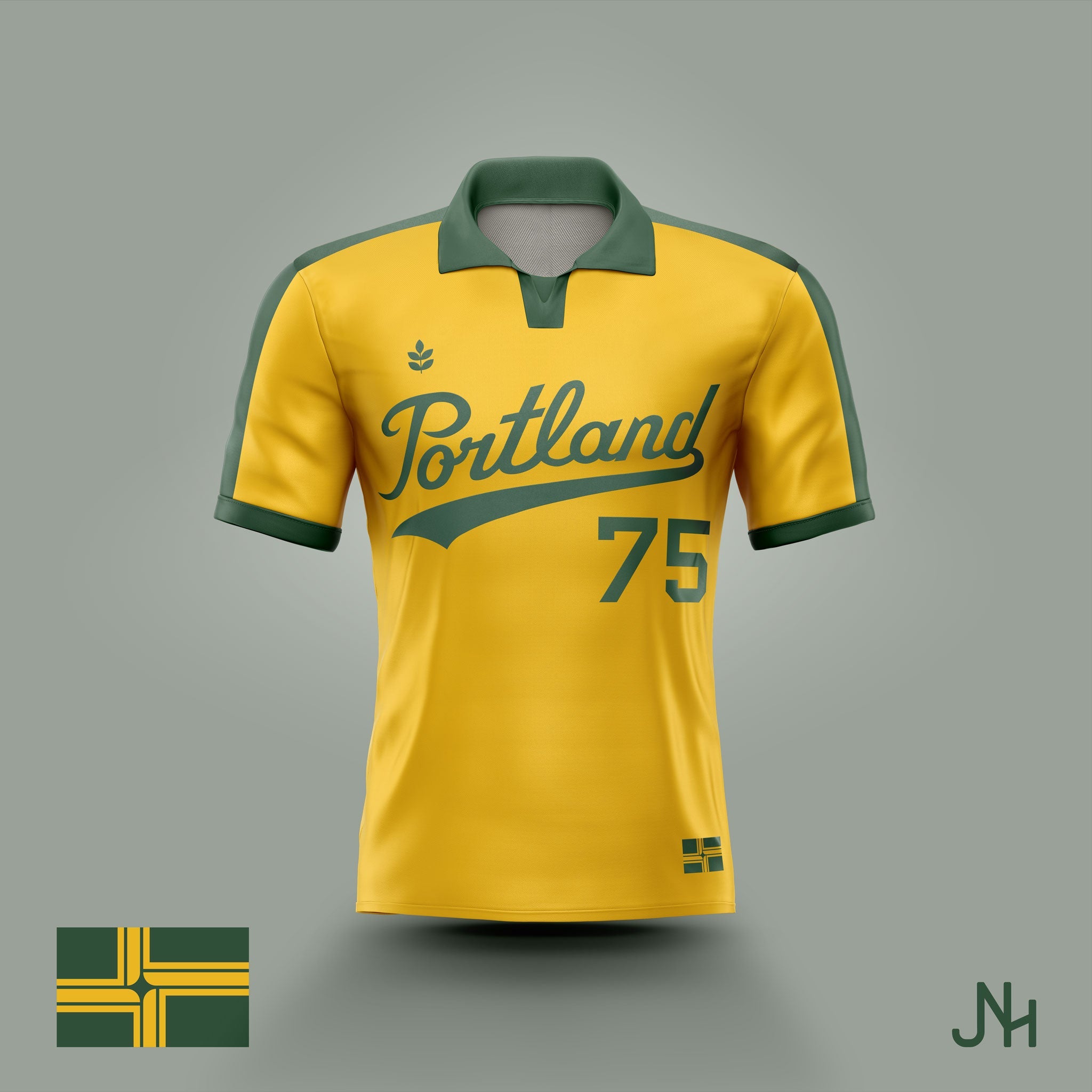 Portland Soccer City Jersey-Olive & York