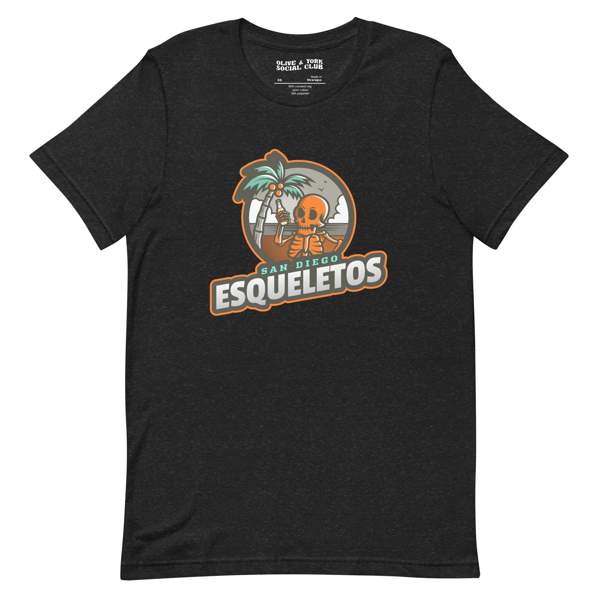 San Diego Esqueletos Unisex T-shirt-Olive & York