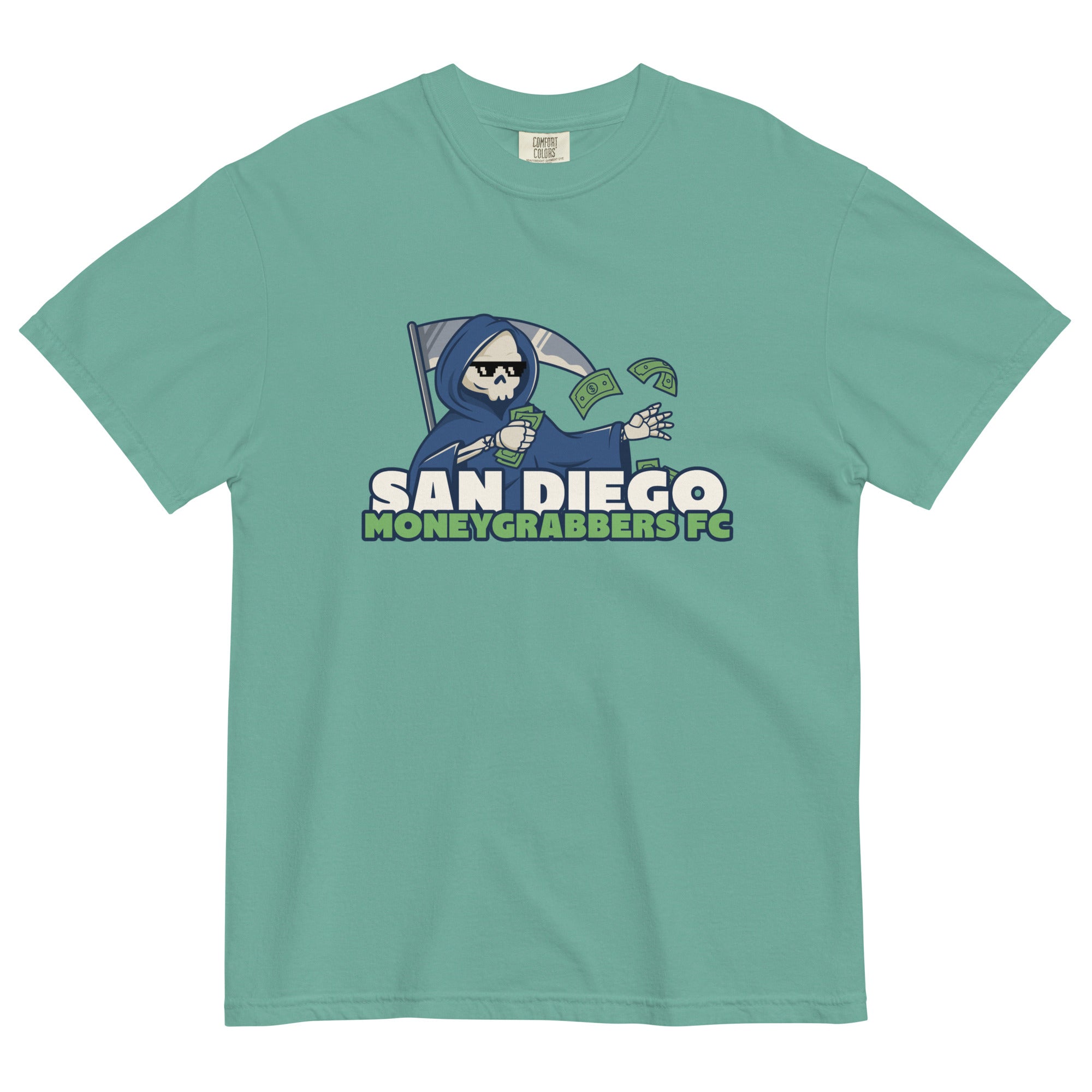 San Diego Moneygrabbers FC Garment-dyed Heavyweight T-shirt-Olive & York