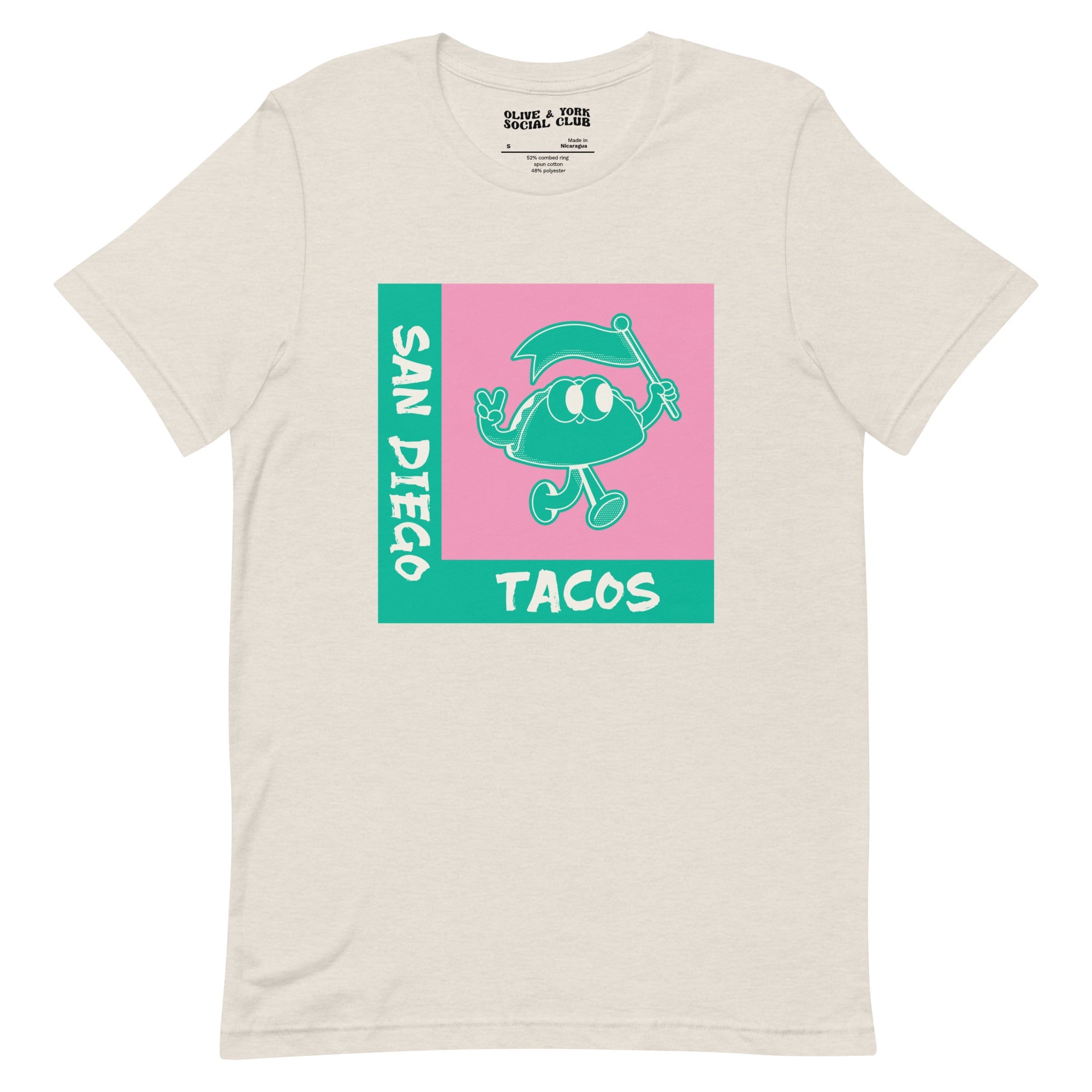 San Diego Tacos Unisex T-shirt-Olive & York