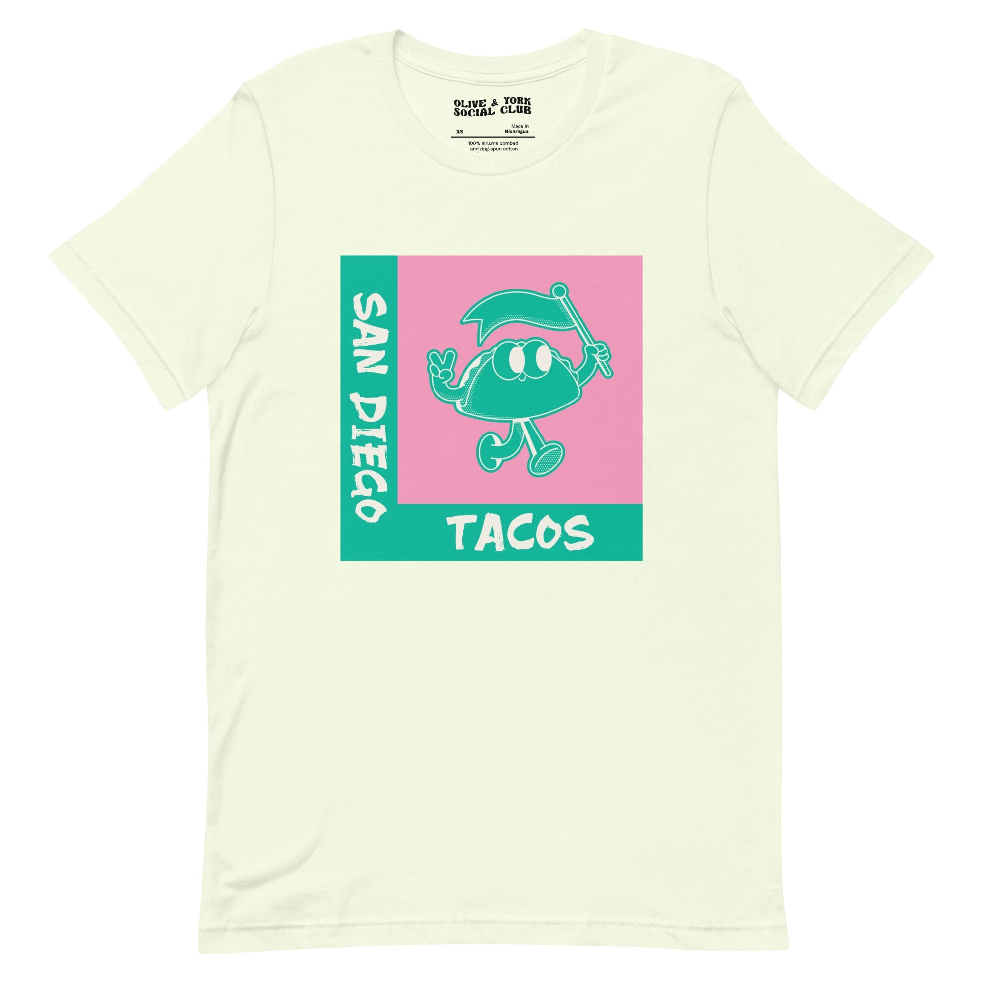 San Diego Tacos Unisex T-shirt-Olive & York