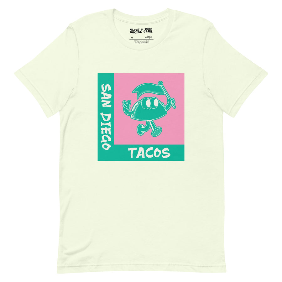 San Diego Tacos Unisex T-shirt-Olive & York