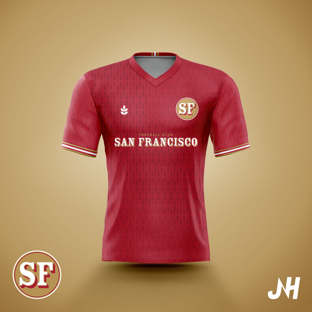 San Francisco American Football Soccer Jersey PRE-ORDER – Olive & York