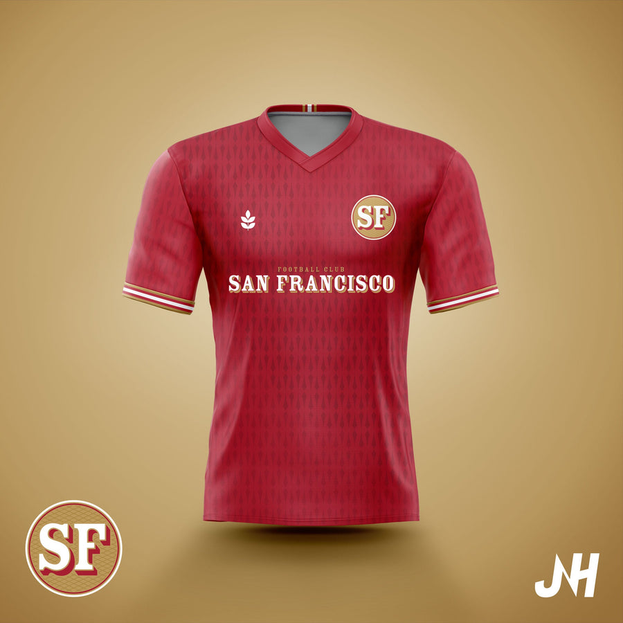 San Francisco American Football Soccer Jersey-Olive & York