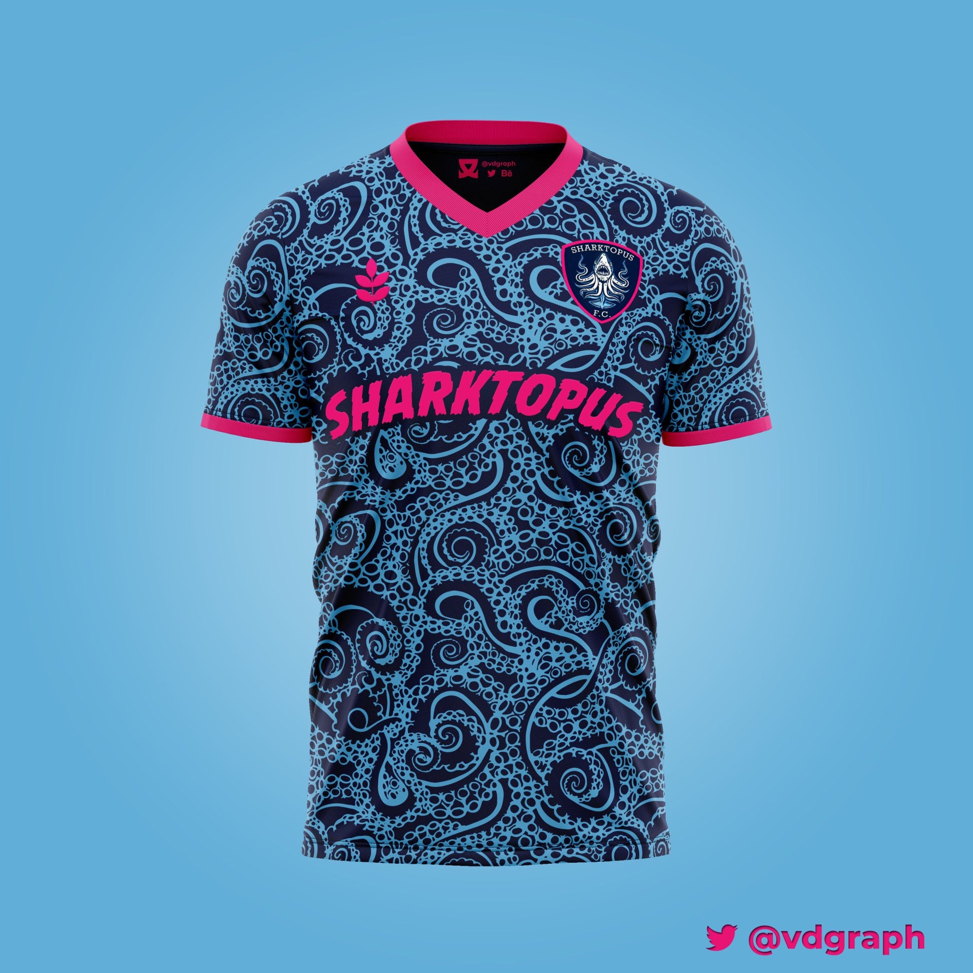 Sharktopus FC Alternate Jersey-Olive & York