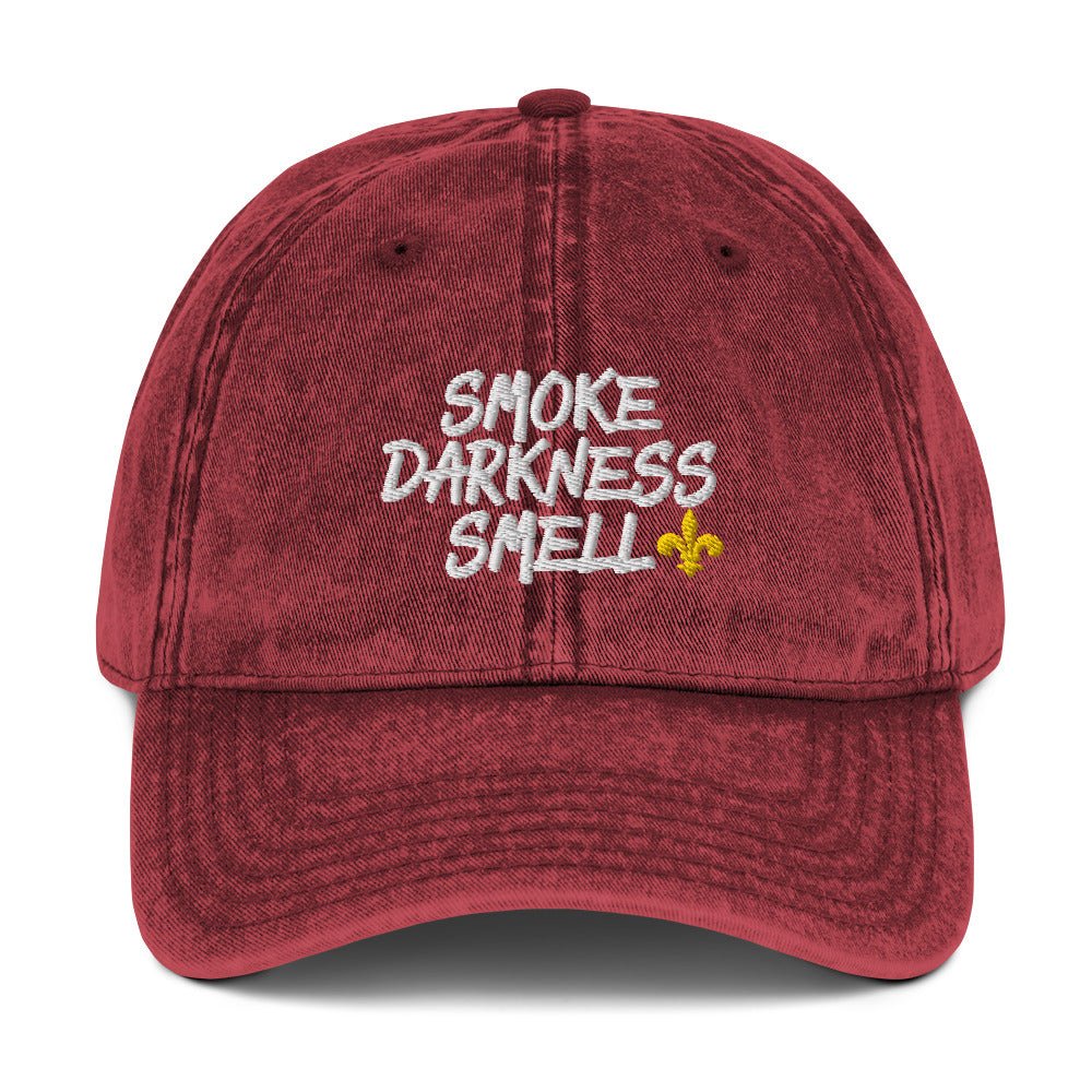 Smoke Darkness Smell Vintage Cotton Twill Cap-Olive & York