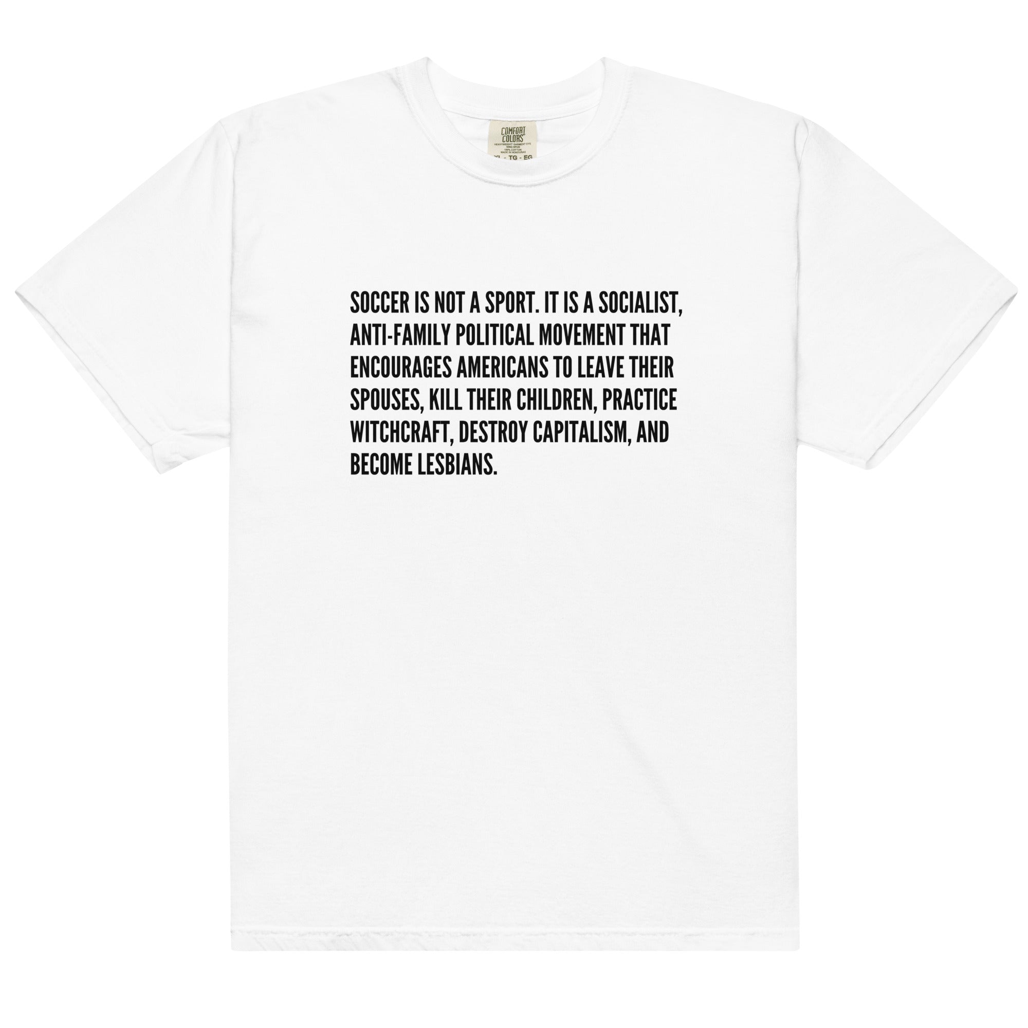 Soccer Socialist Witches garment-dyed heavyweight t-shirt-Olive & York
