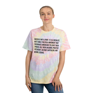 Soccer Socialist Witches Spiral Tie-Dye Tee-T-Shirt-Olive & York