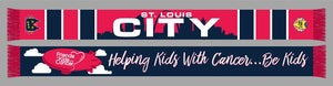 St. Louis Friends of Kids with Cancer Charity Scarf-Olive & York