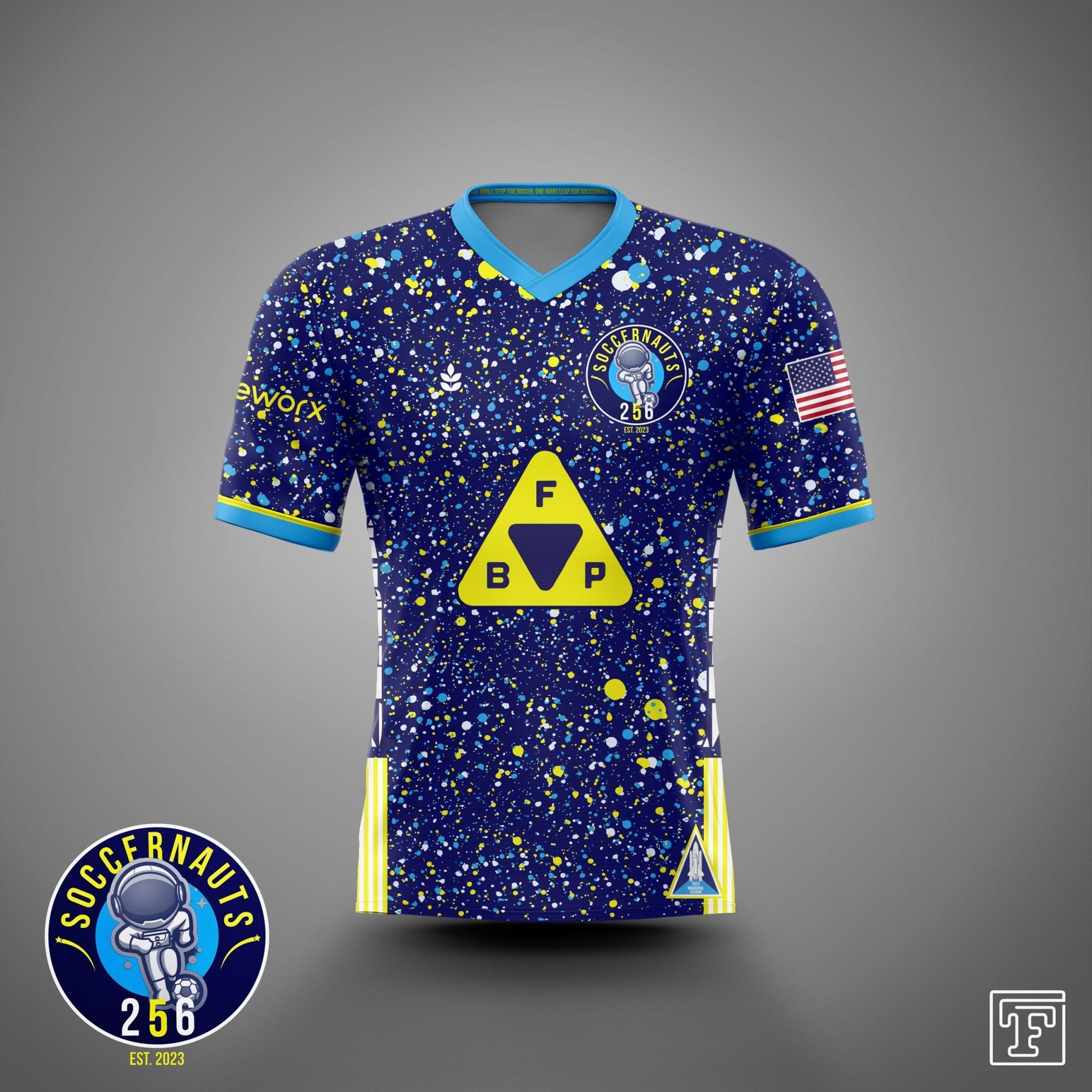 The Rocketman, 2023 Soccernauts 256 Supporters Kit-Olive & York