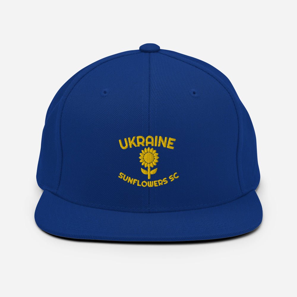 Ukraine Sunflowers SC Snapback Hat-Olive & York