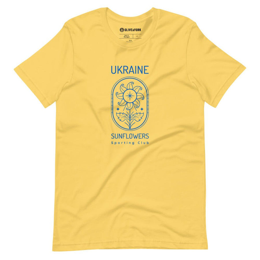 Ukraine Sunflowers SC Unisex T-Shirt-Olive & York