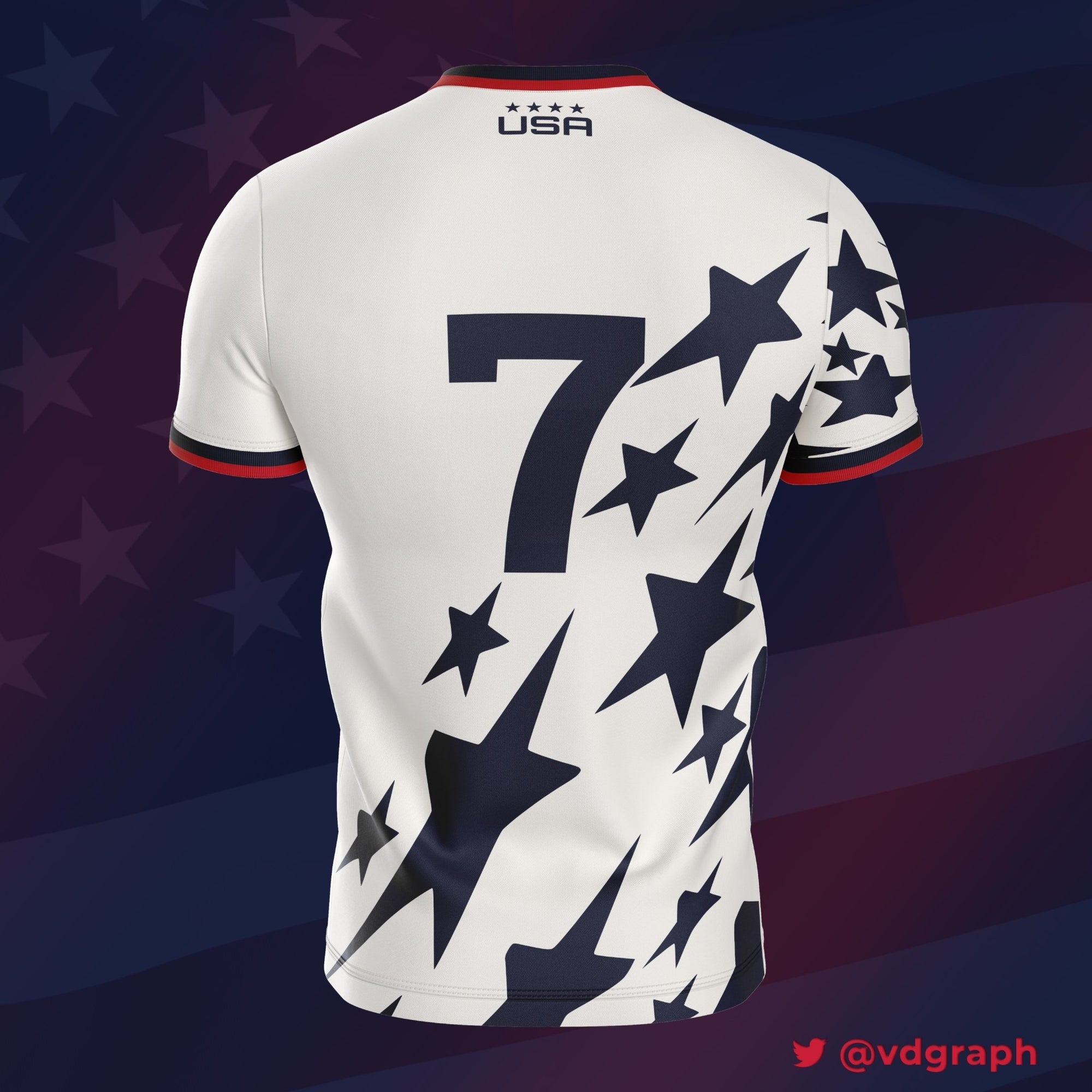 USA Cup 4 Stars Jersey-Olive & York