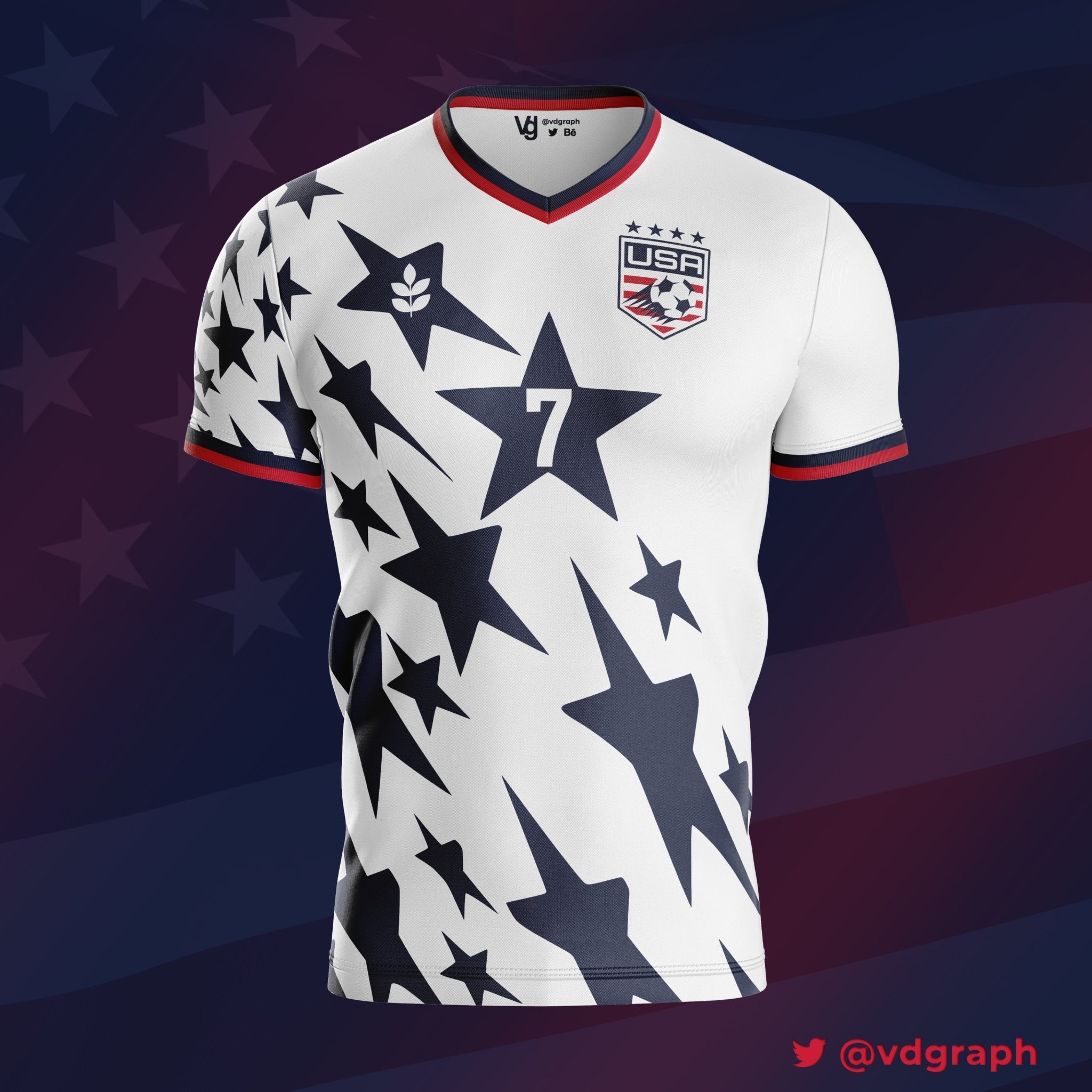 USA Cup 4 Stars Jersey-Olive & York
