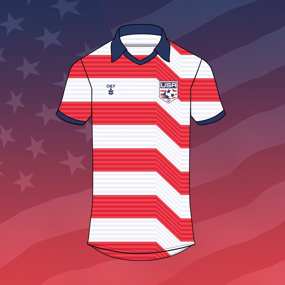 USA Cup Away Jersey-Olive & York