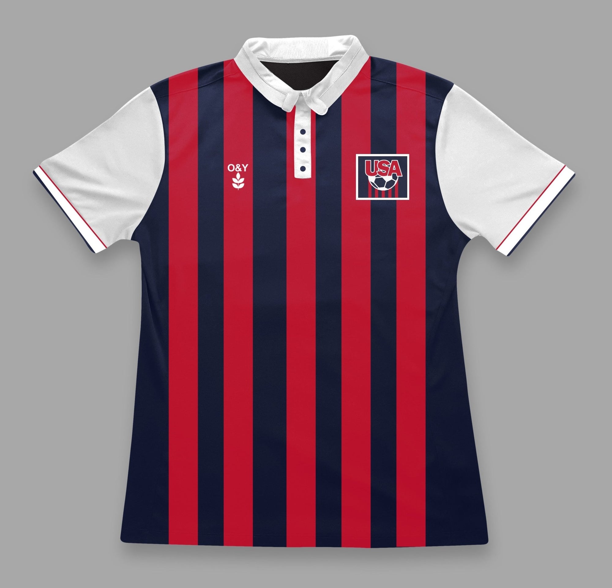 USA Retro Mashup Jersey-Olive & York