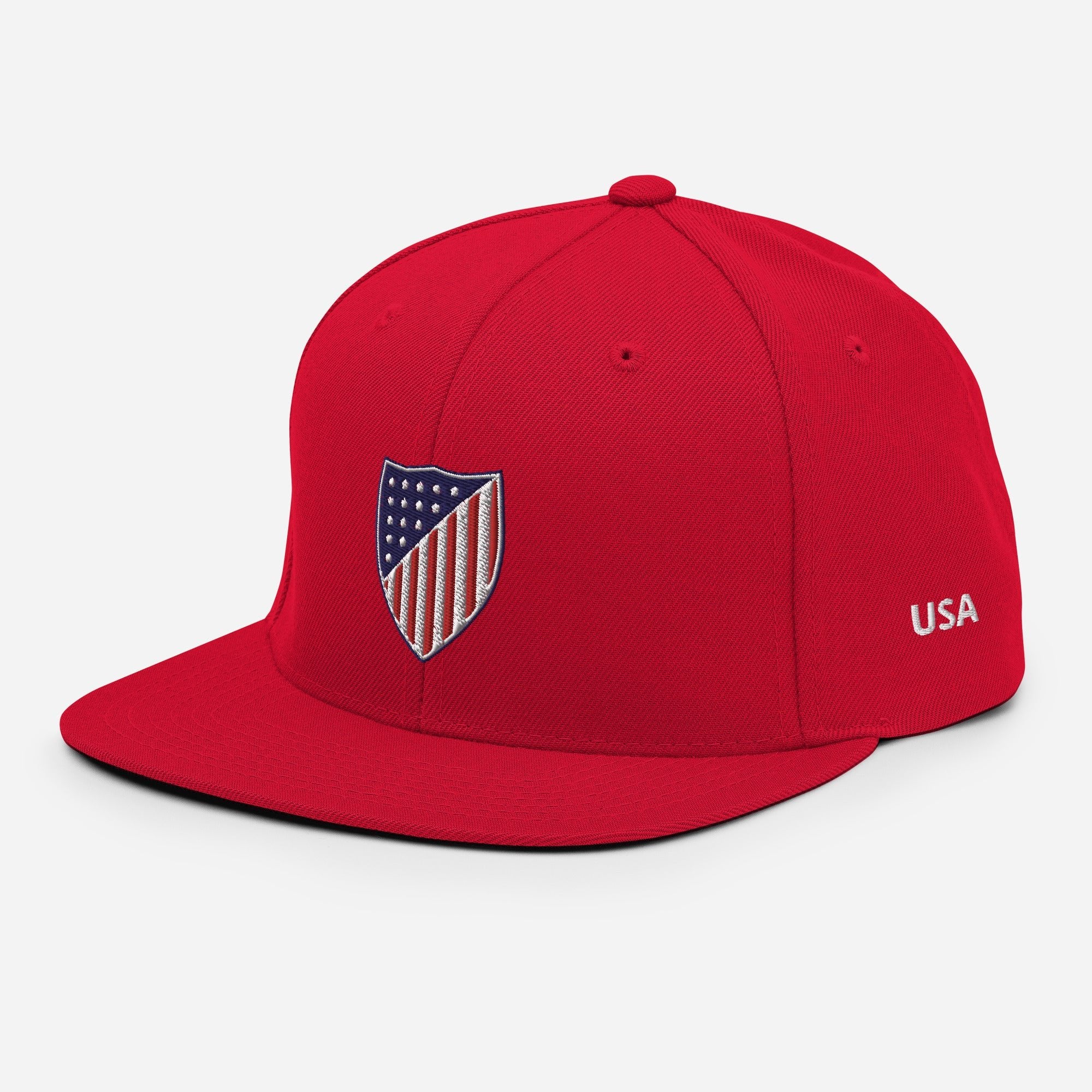 USA Snapback Hat-Olive & York