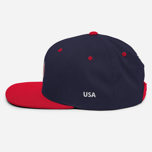 USA Snapback Hat-Olive & York