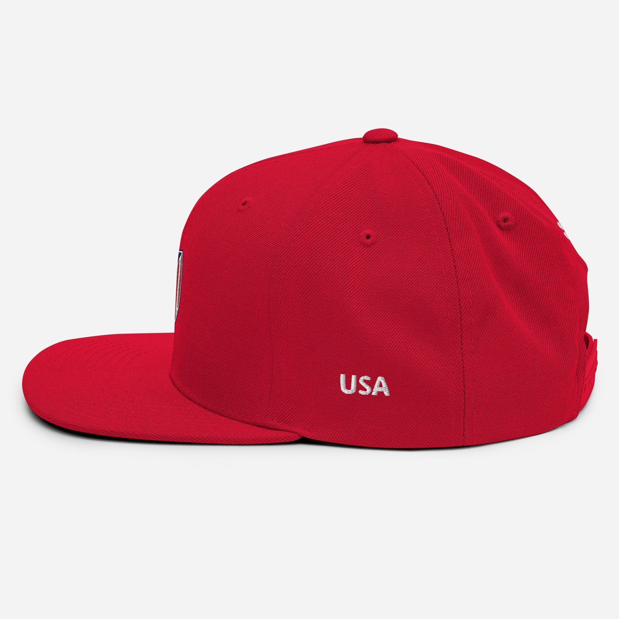 USA Snapback Hat-Olive & York