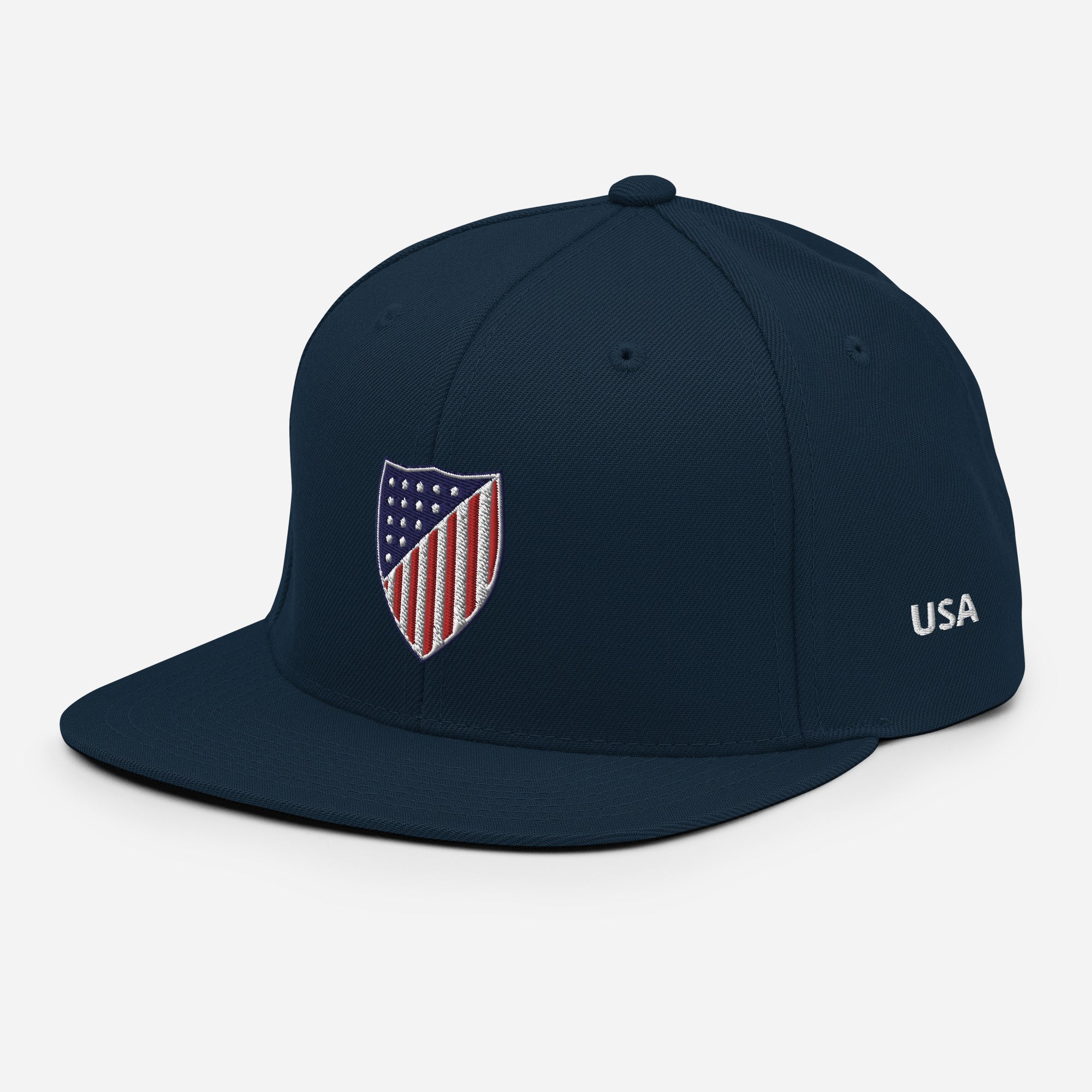 USA Snapback Hat-Olive & York