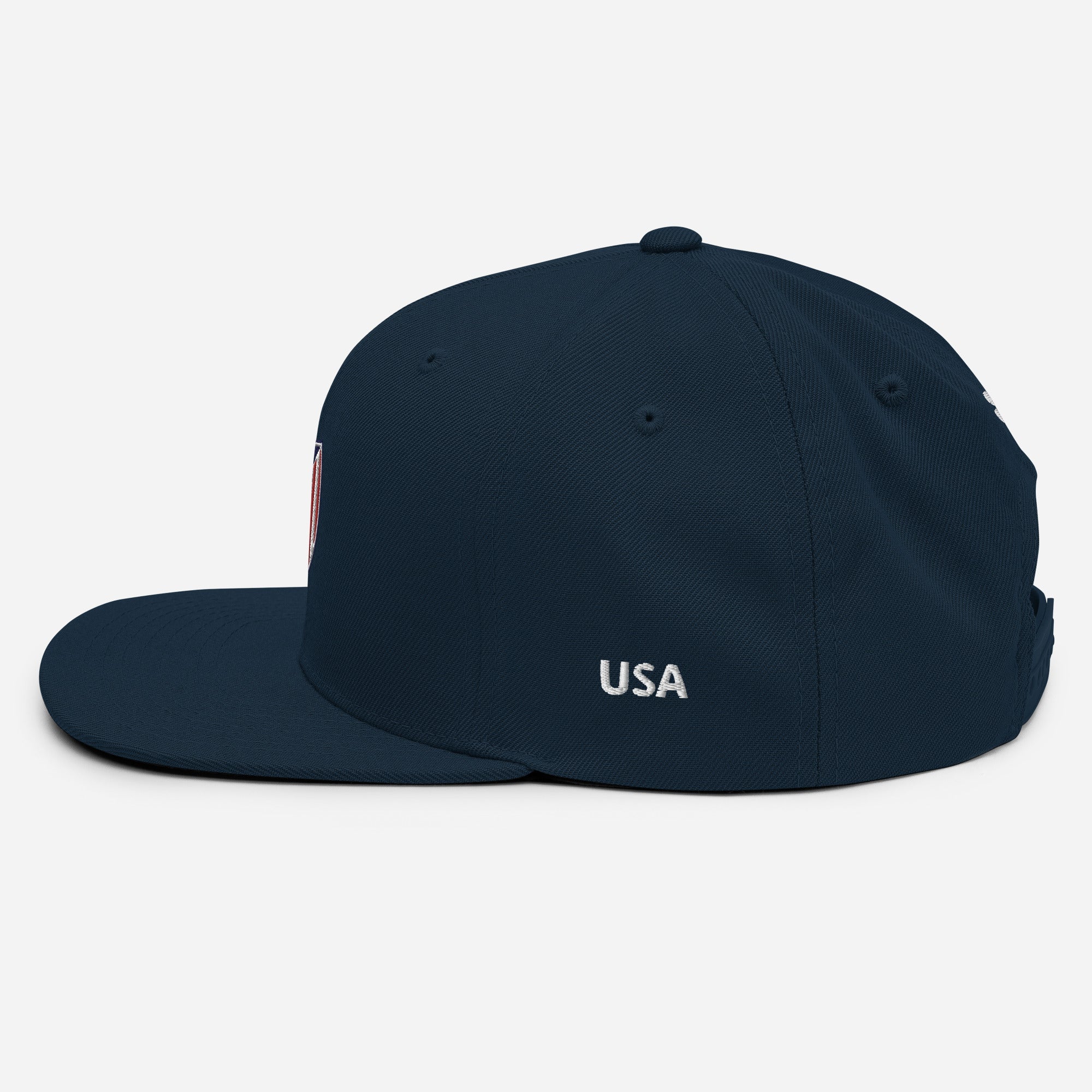 USA Snapback Hat-Olive & York