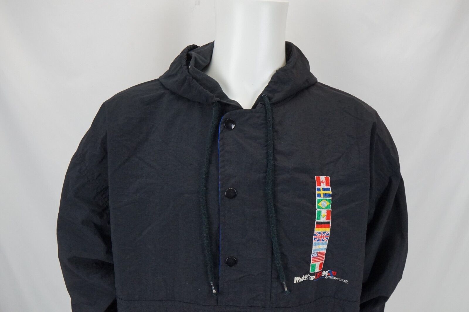 Vintage ‘94 World Cup America The Game XL Jacket-Olive & York
