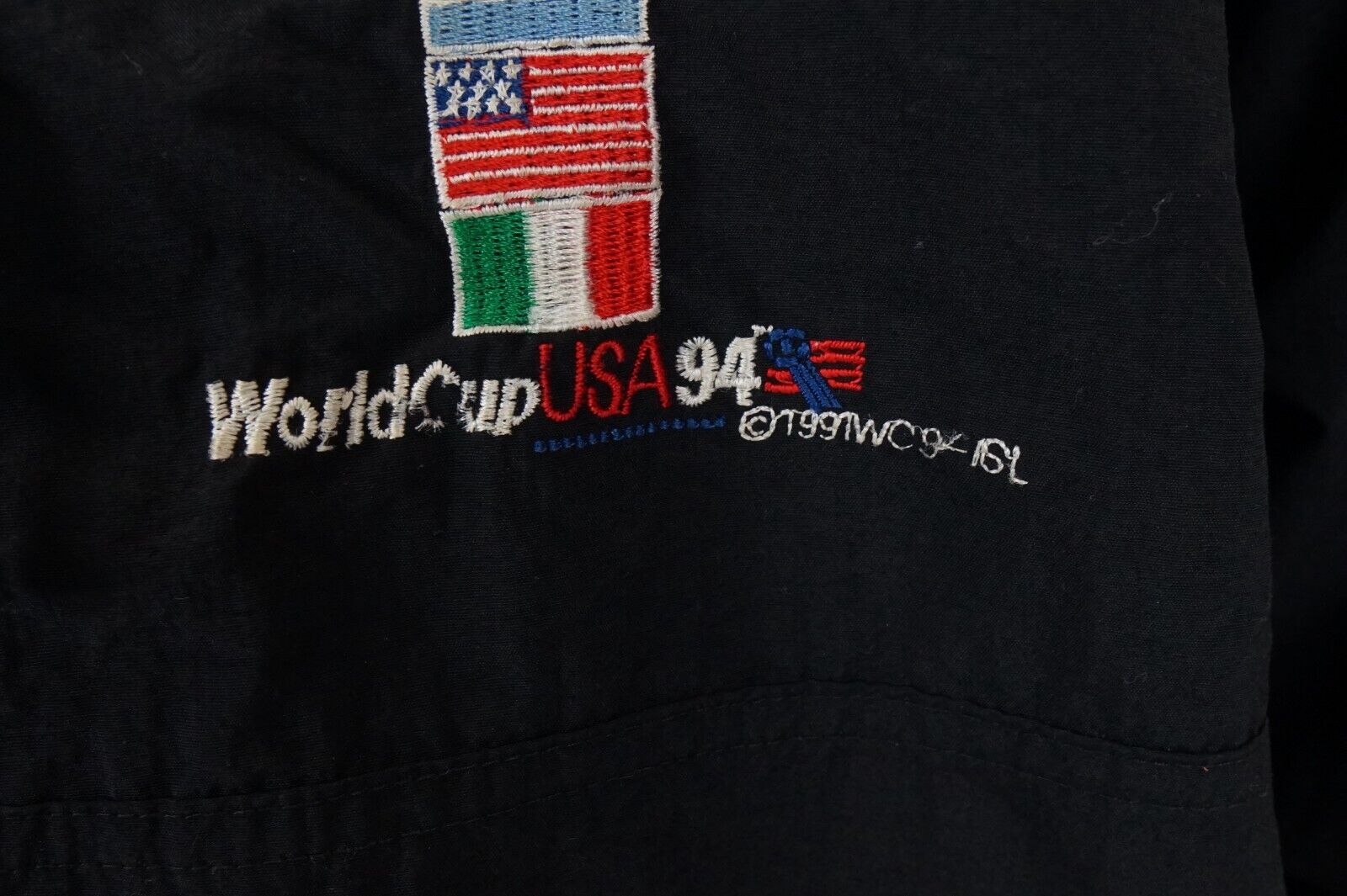 Vintage ‘94 World Cup America The Game XL Jacket-Olive & York
