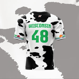 Wisconsin - America's Dairyland Jersey-Olive & York
