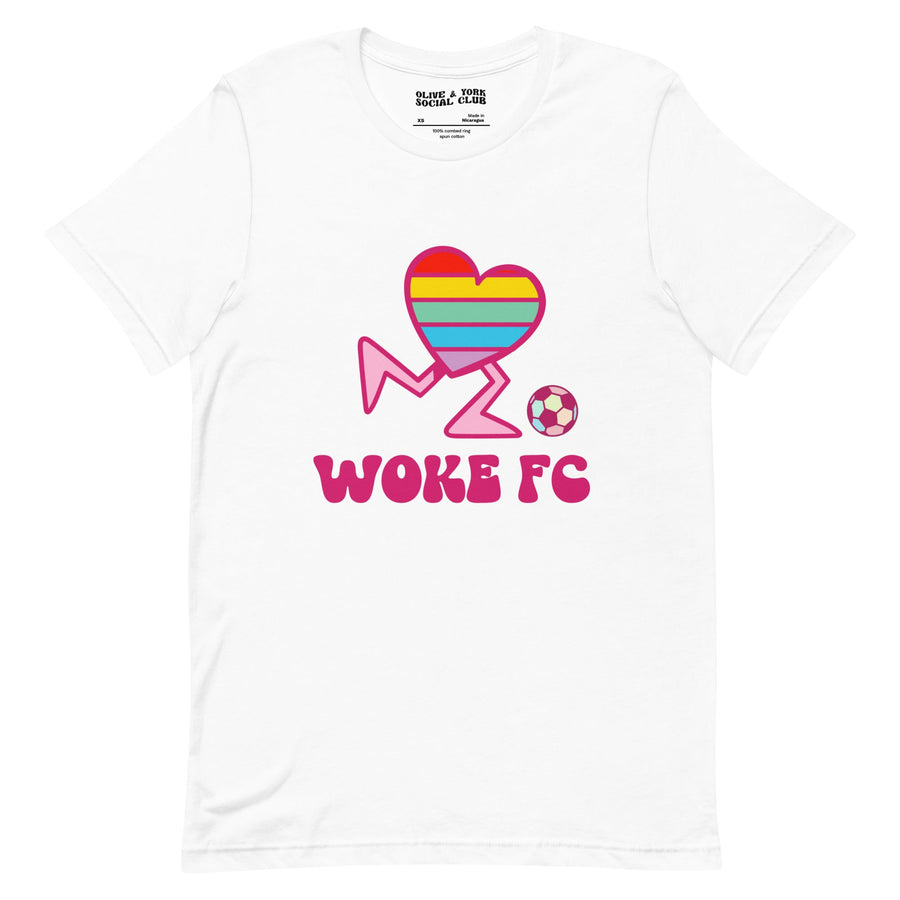 Woke FC Unisex T-shirt-Olive & York