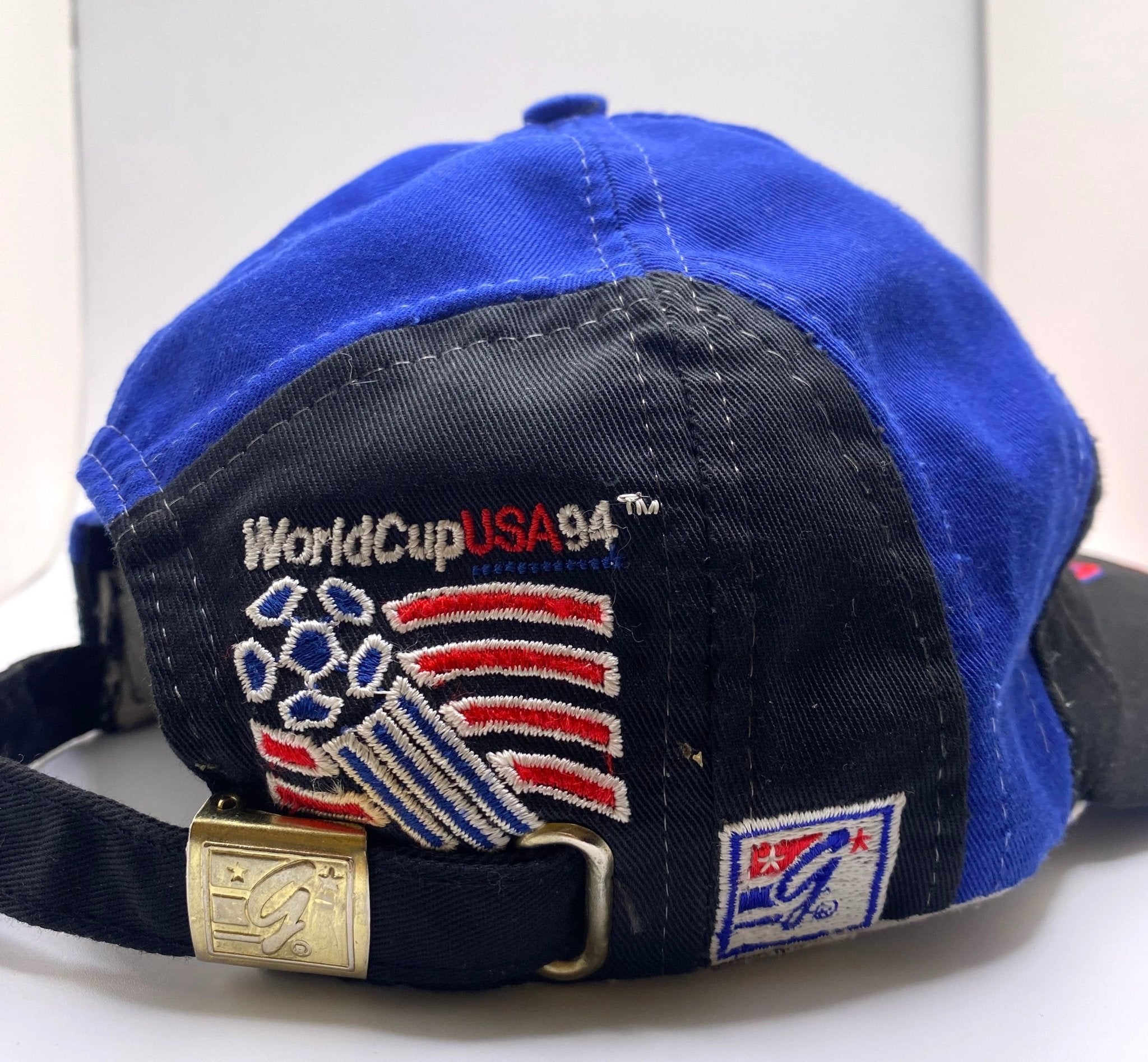 World Cup USA 1994 Hat The Game Logo Strapback-Olive & York